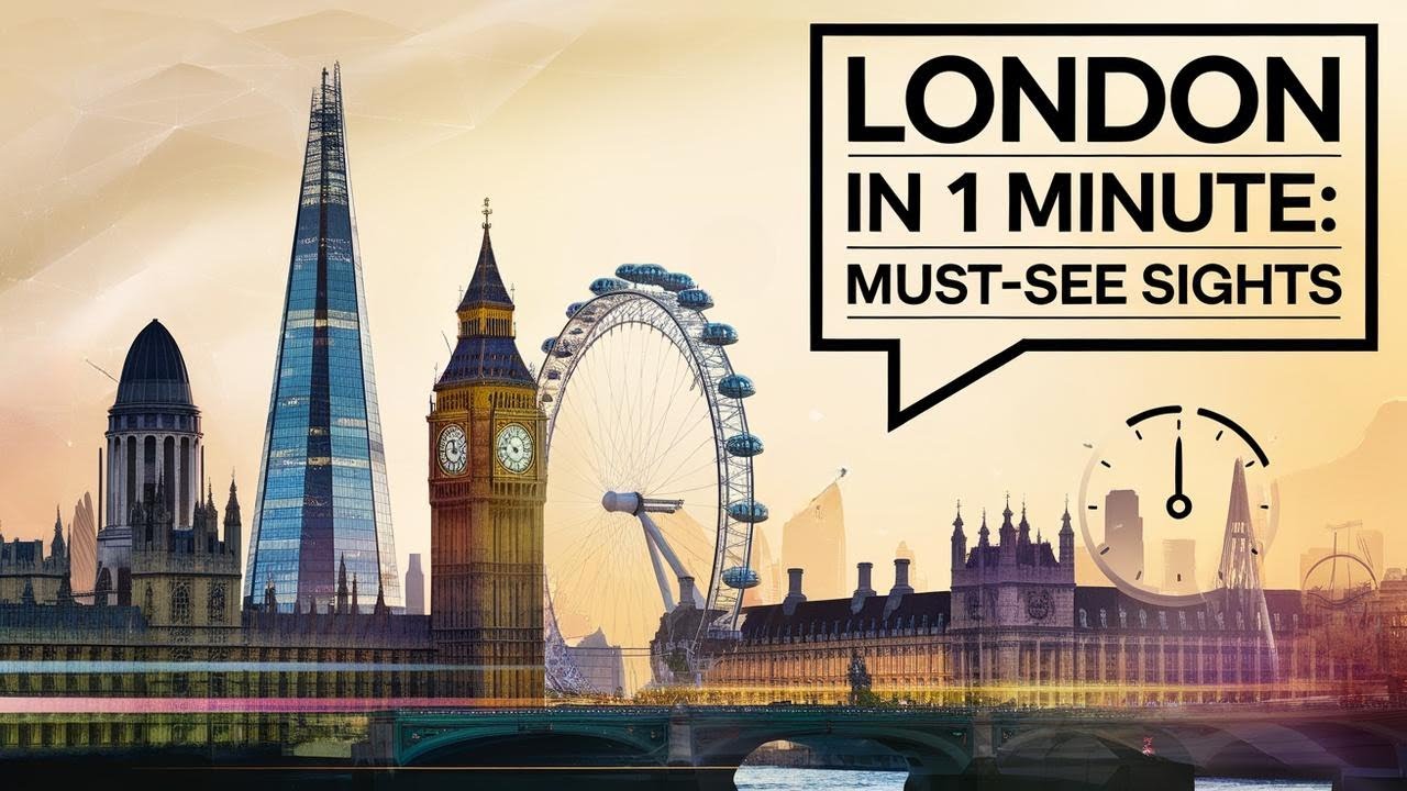 London in one minute | London travel guide | 25 Things to do in London | Must see places in London